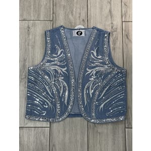CHALECO VAQUERO LENTEJUELAS