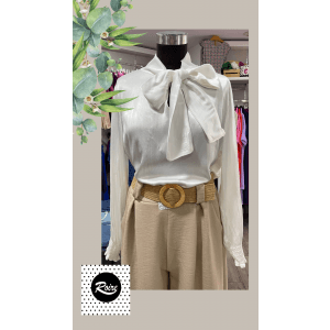 BLUSA SATEN LAZO
